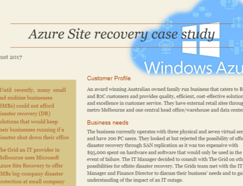 Azure Site Recovery Case Study